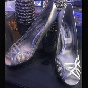 Steve Madden silver heels